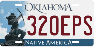 OK license plate 320EPS