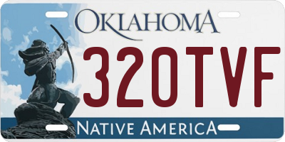 OK license plate 320TVF