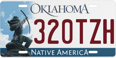 OK license plate 320TZH
