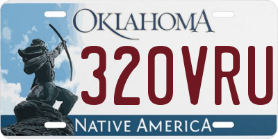 OK license plate 320VRU