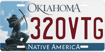 OK license plate 320VTG