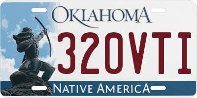 OK license plate 320VTI