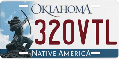 OK license plate 320VTL