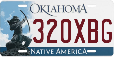 OK license plate 320XBG