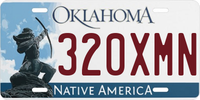 OK license plate 320XMN