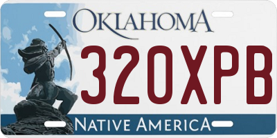 OK license plate 320XPB