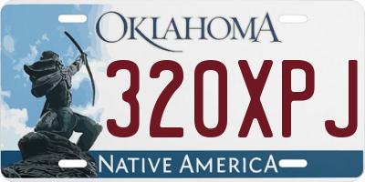 OK license plate 320XPJ