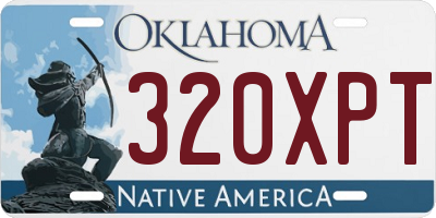 OK license plate 320XPT