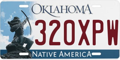 OK license plate 320XPW