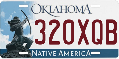 OK license plate 320XQB