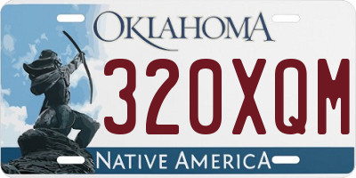 OK license plate 320XQM
