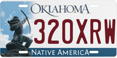 OK license plate 320XRW