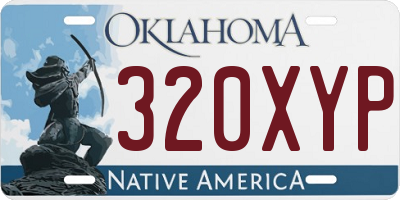 OK license plate 320XYP