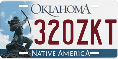 OK license plate 320ZKT