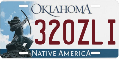 OK license plate 320ZLI