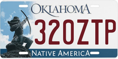 OK license plate 320ZTP