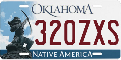 OK license plate 320ZXS