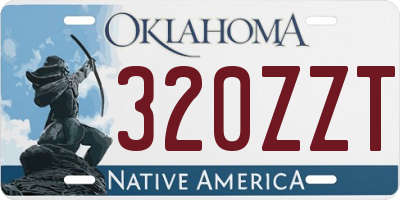 OK license plate 320ZZT