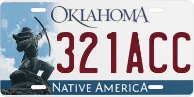 OK license plate 321ACC