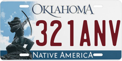 OK license plate 321ANV