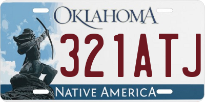 OK license plate 321ATJ