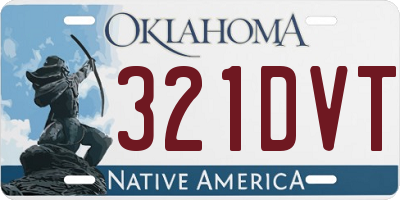OK license plate 321DVT