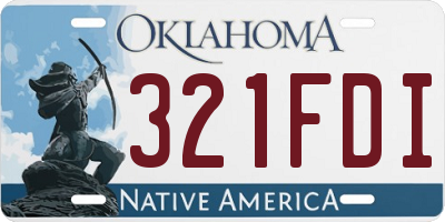 OK license plate 321FDI