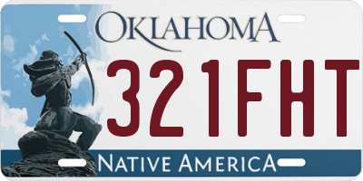OK license plate 321FHT