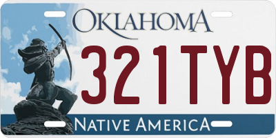 OK license plate 321TYB