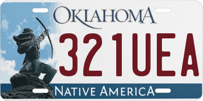 OK license plate 321UEA