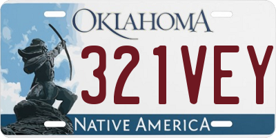 OK license plate 321VEY