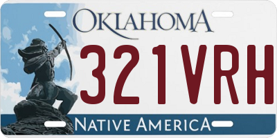 OK license plate 321VRH