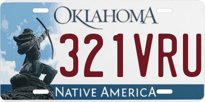 OK license plate 321VRU