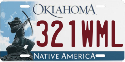 OK license plate 321WML