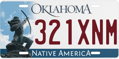 OK license plate 321XNM