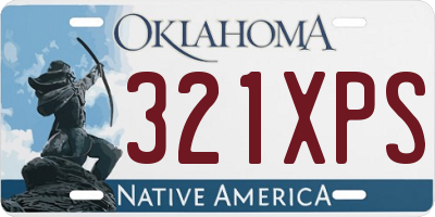 OK license plate 321XPS