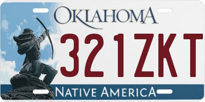 OK license plate 321ZKT