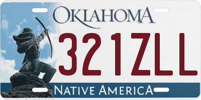 OK license plate 321ZLL