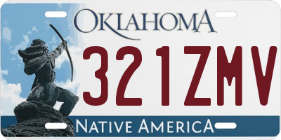 OK license plate 321ZMV