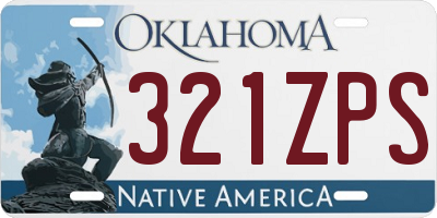 OK license plate 321ZPS