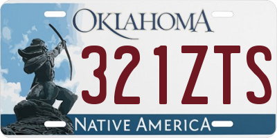 OK license plate 321ZTS