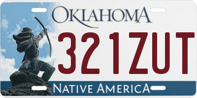 OK license plate 321ZUT