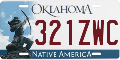 OK license plate 321ZWC