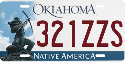 OK license plate 321ZZS