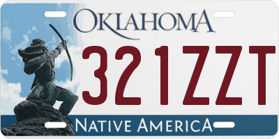 OK license plate 321ZZT