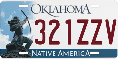 OK license plate 321ZZV