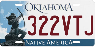 OK license plate 322VTJ