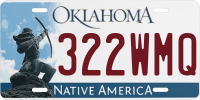 OK license plate 322WMQ