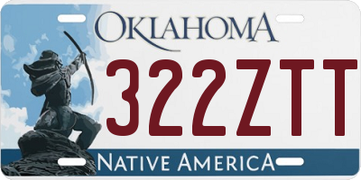 OK license plate 322ZTT