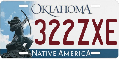 OK license plate 322ZXE